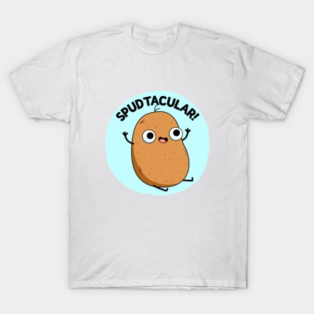 Spud-tacular Cute Pototo Spud Pun T-Shirt by punnybone